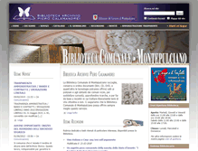 Tablet Screenshot of biblioteca.montepulciano.si.it