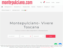 Tablet Screenshot of montepulciano.com